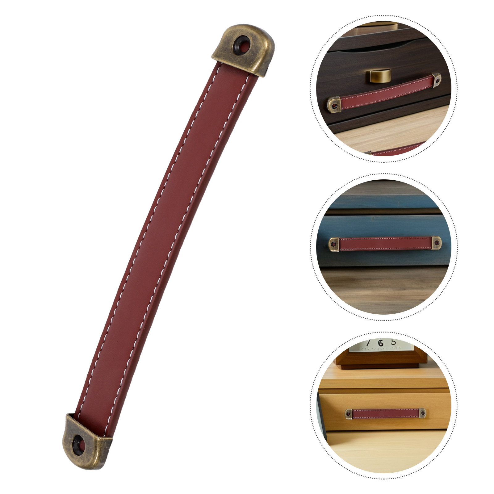 Retro Vintage Trunk Suitcase - 2Pcs PU Vintage Style Cabinet Handle