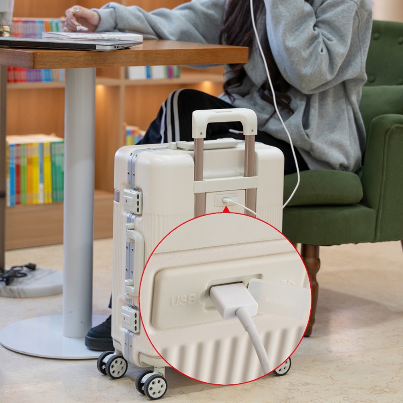 20/22/24/26 Travel Suitcase Tr - Aluminum Frame Carry On Luggage 评论和价格