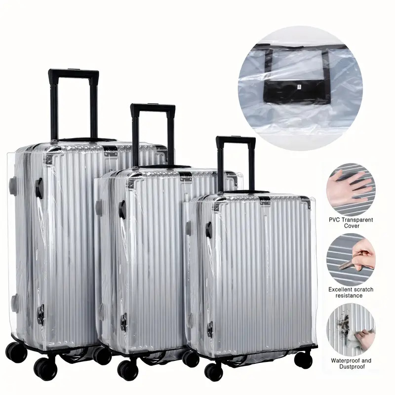 18-30 Inch Suitcase PVC Cover  - Luggage Protective Cover Transparent 评论和价格