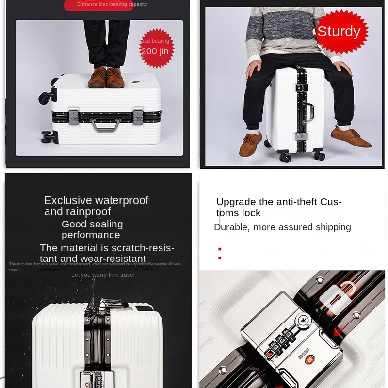 Aluminium-framed Suitcases for - Spinner Wheel Rolling Suitcase 20 Inch 评论和价格