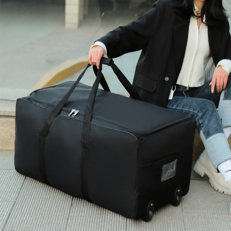 Large Capacity Trolley Bags wi - Foldable Rolling Luggage Bag 评论和价格