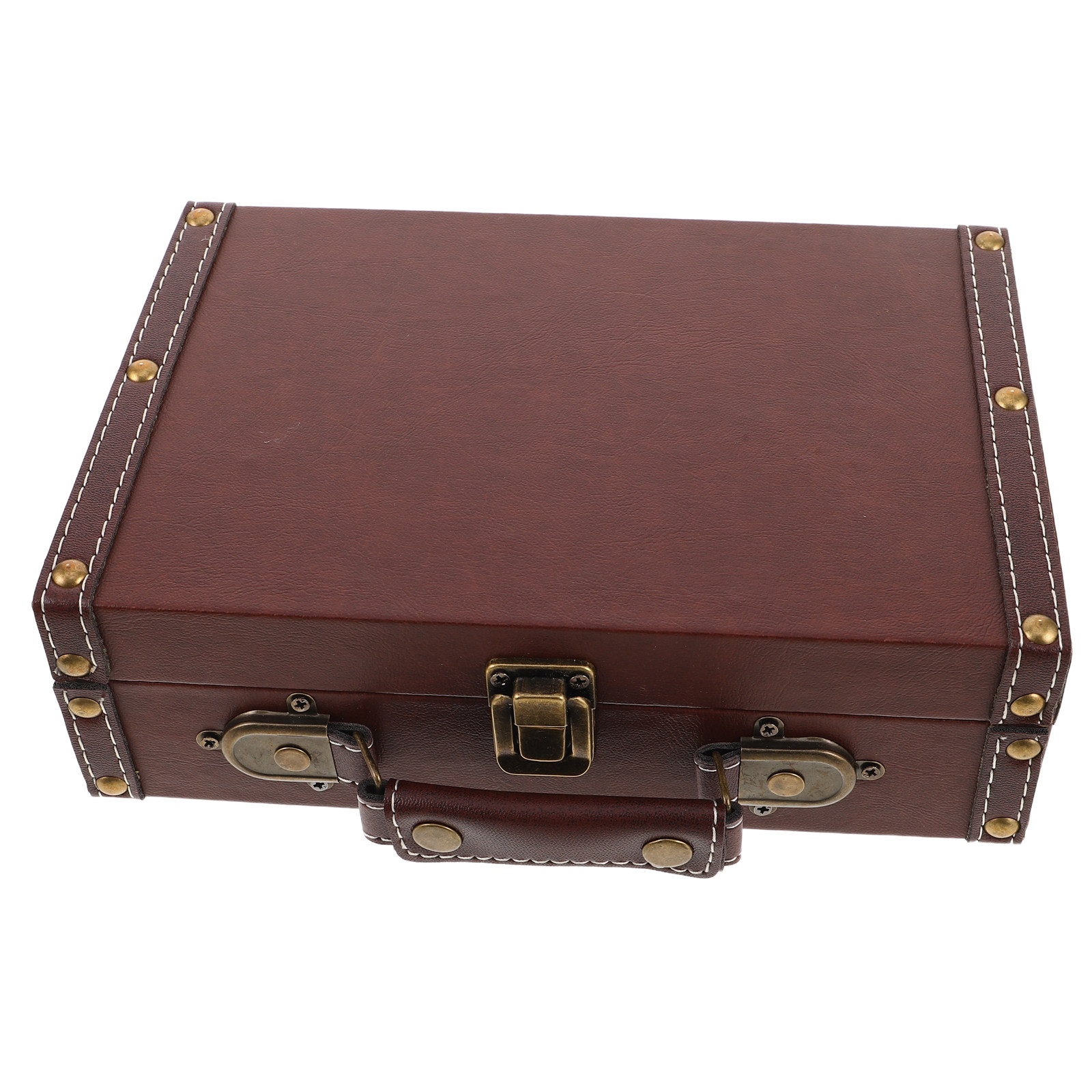 Vintage Wooden Storage Box Ret - Retro Vintage Trunk Suitcase 评论和价格