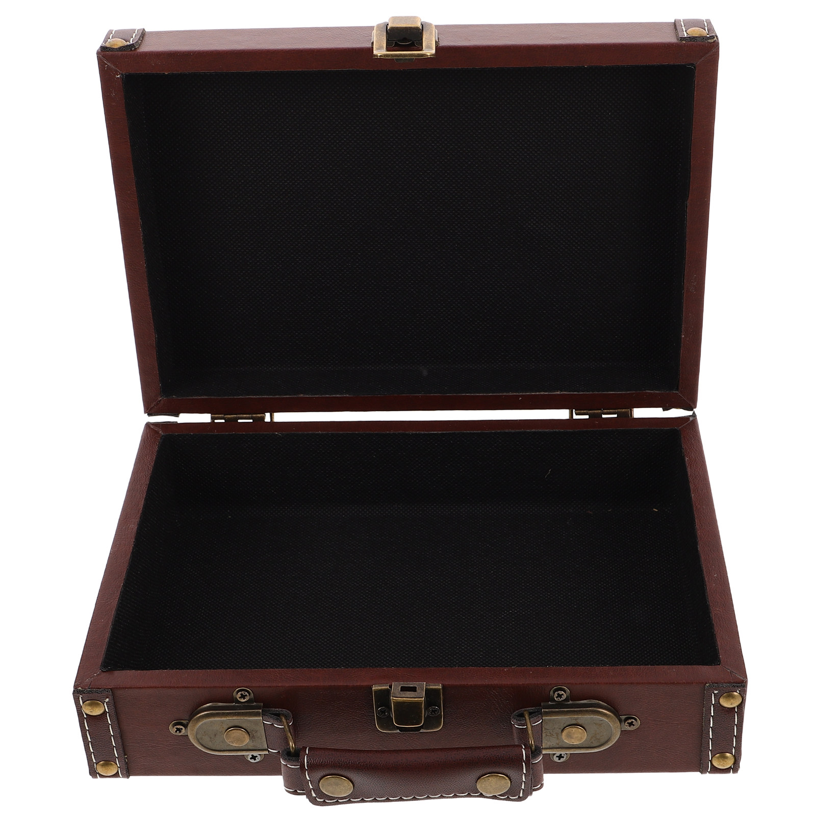 Vintage Wooden Storage Box Ret - Retro Vintage Trunk Suitcase 评论和价格