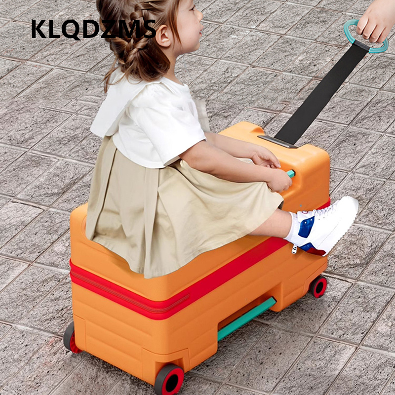 KLQDZMS Sitting and Riding Lug - Spinner Wheel Rolling Suitcase 20 Inch 评论和价格