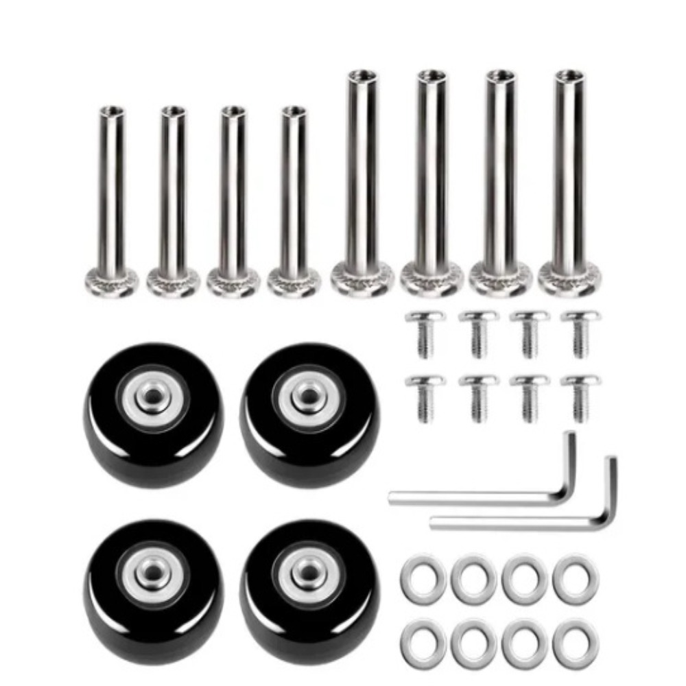 2Pcs Replace Wheels With Screw - Silent Replacement Luggage Wheels 评论和价格