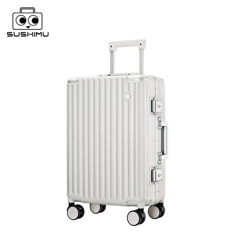 sushimu Suitcase  Travel Suitc - Aluminum Frame Carry On Luggage 评论和价格