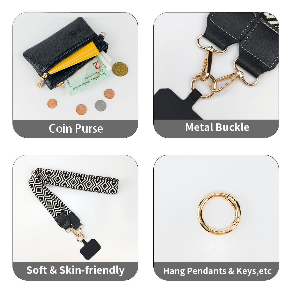 2 in 1 Phone Lanyard with Zipp - Wallets 评论和价格