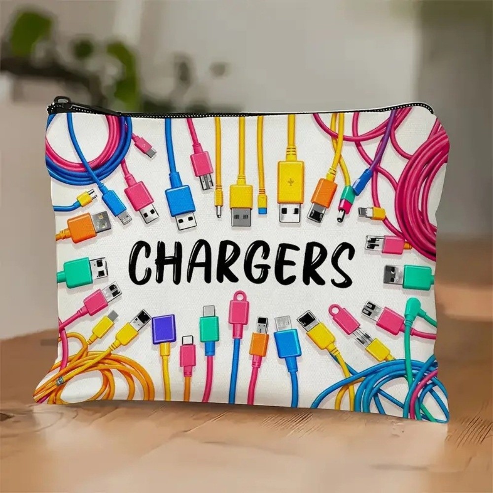 New Canvas Charger Storage Pou - Cosmetic Bags 评论和价格