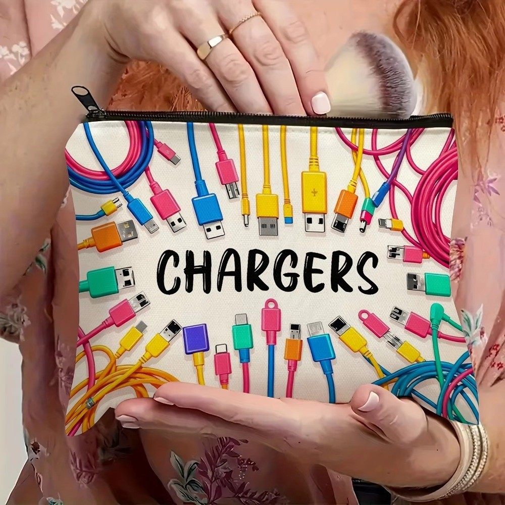 New Canvas Charger Storage Pou - Cosmetic Bags 评论和价格