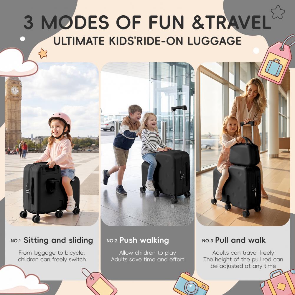 Fun Scooter 20 Inch Kids Ride  - Kids Ride On Suitcase Scooter 评论和价格