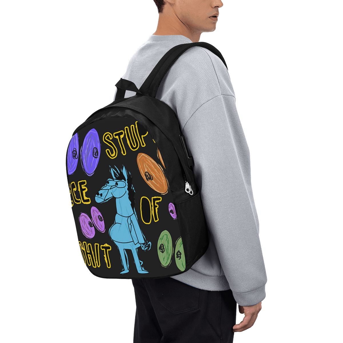 Cartoon Bojack Horseman Stupid - Travel Bags 评论和价格